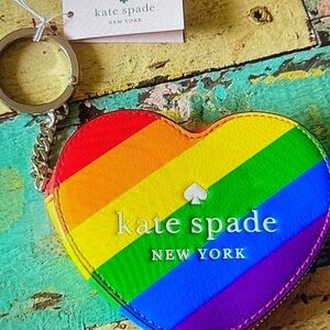 Kate Spade Multicolor Heart Keychain